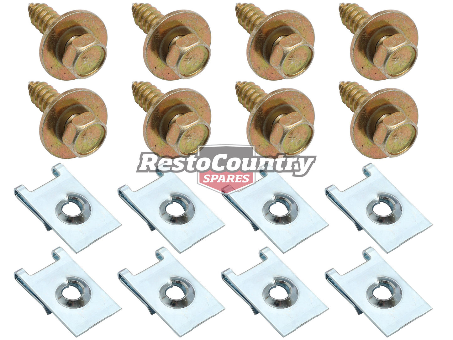 Ford Grille Fitting Kit (16pcs) XF Falcon Fairmont grill screw clip - FK2042