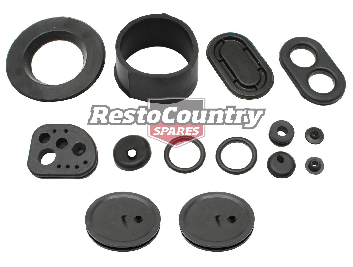 Holden Firewall Rubber Grommet 14pce Kit HD HR bump plug seal body - FW1005