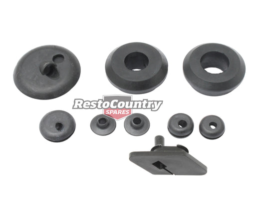Holden Firewall Rubber Grommet Set x9 HQ  plug  wiring  insert - FW1007A