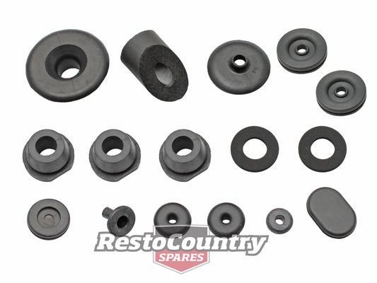 Ford Engine Bay Rubber Grommet Seal Kit x16 XA XB XC ZF ZG ZH  plug firewall - FW2005