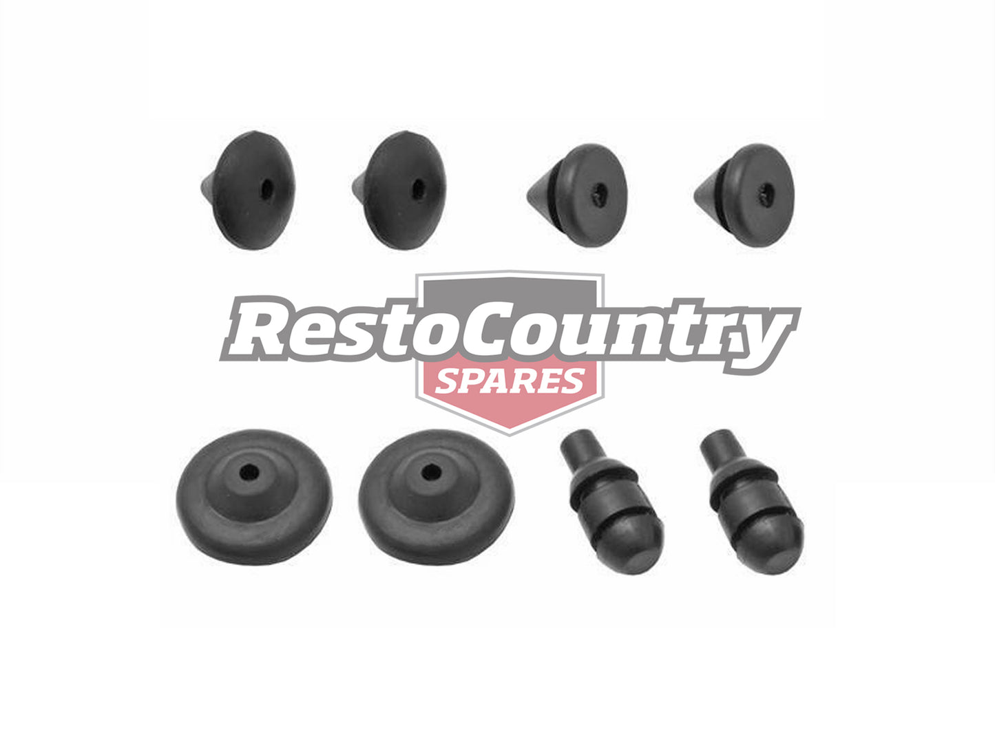 Holden Number Plate Mount + Bump Rubber Grommet Kit FRONT + REAR EJ EH - G1001A