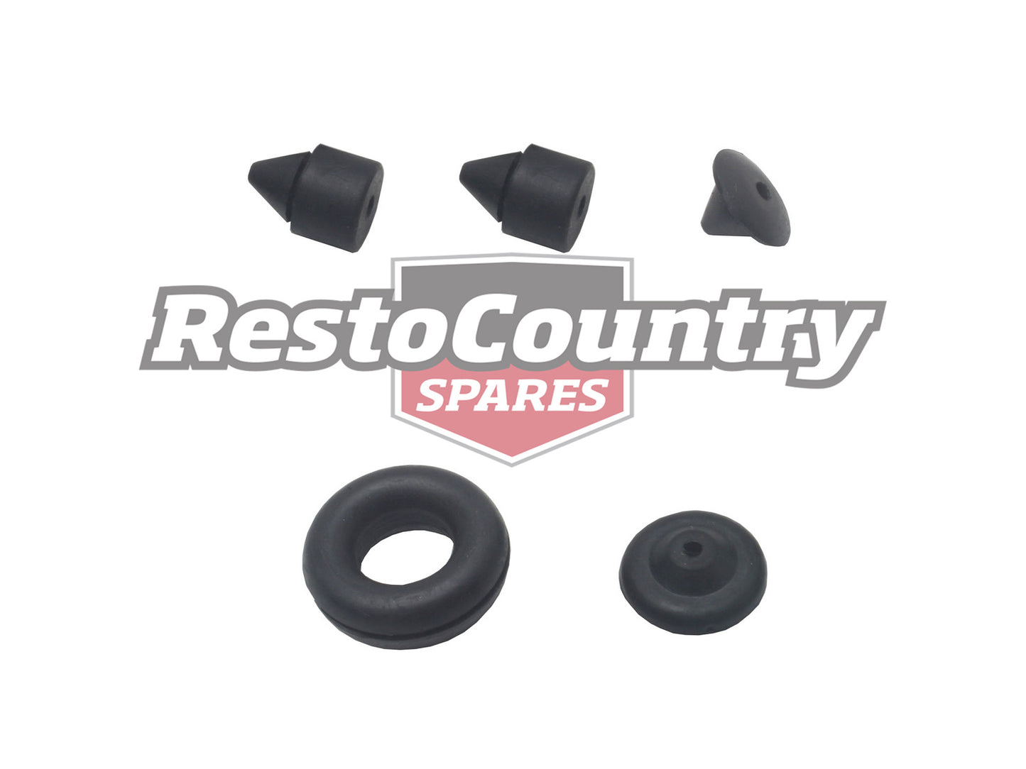 Holden Number Plate Mount +Rubber Grommet Front + Rear Torana LH LX WITH Spoiler - G1001E