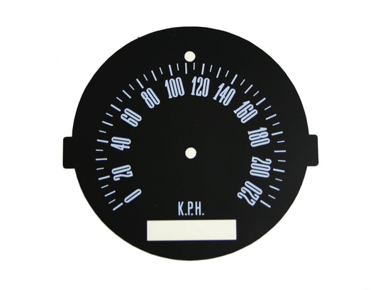 Ford Speedo Conversion Decal XW XY 140 MPH to 220 KPH gauge instrument miles ks - GD2001E