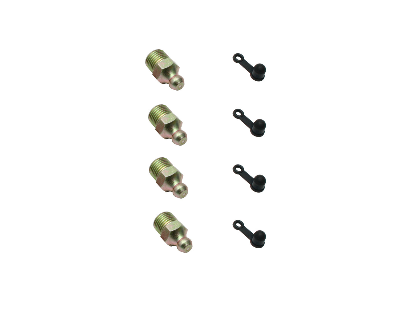 "Universal Straight Grease Nipple + Boot 1/8" BSP 8pcs Kit - GNK2"