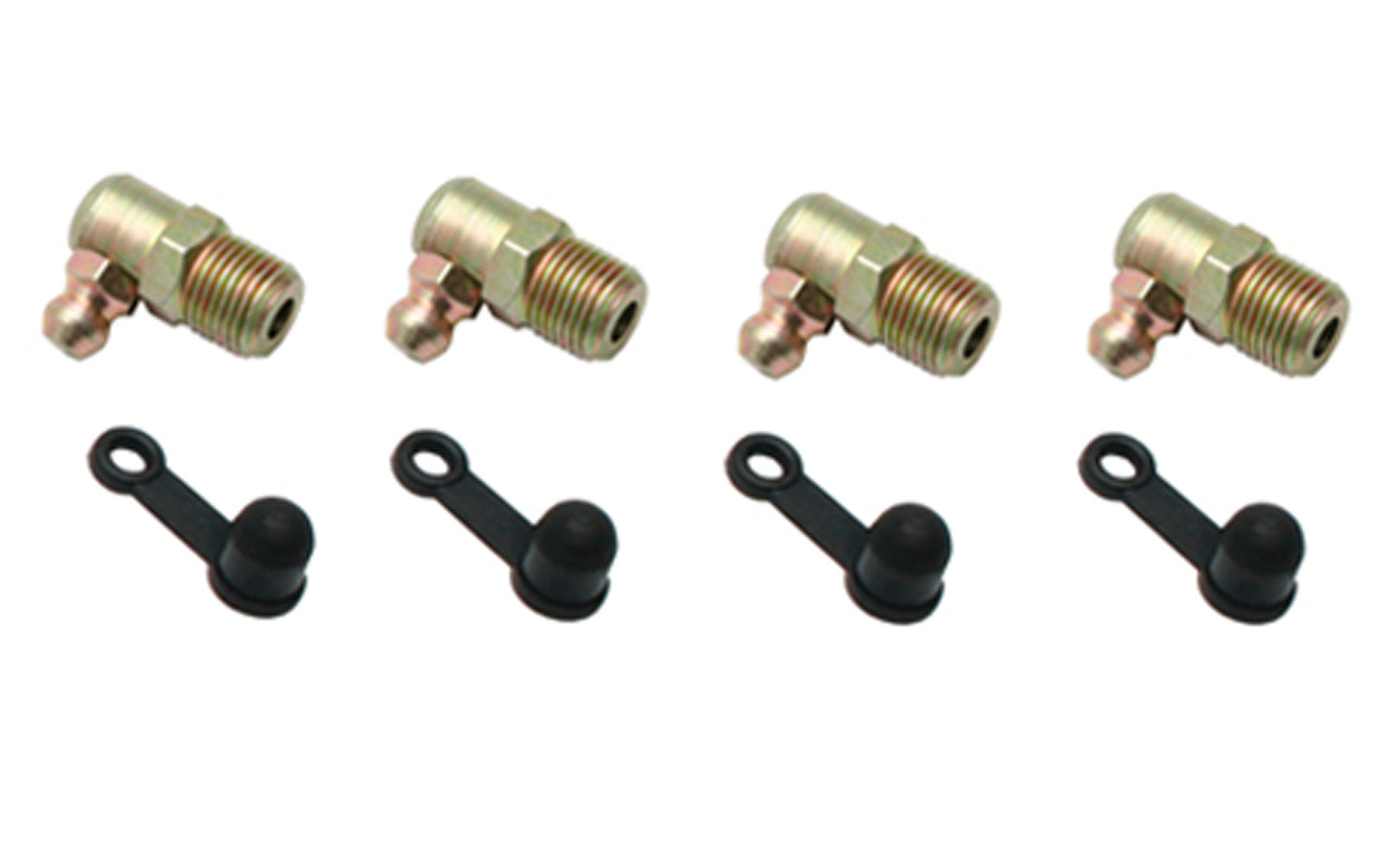 Holden Ford Valiant Grease Nipple +Boot x4 Set 1/8in BSB 90degree - GNK4