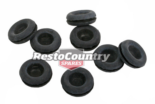 Universal Rubber Grommet Kit x8 Blind Centre Flange 17.5mm O.D 12.7mm I.D - GP1001