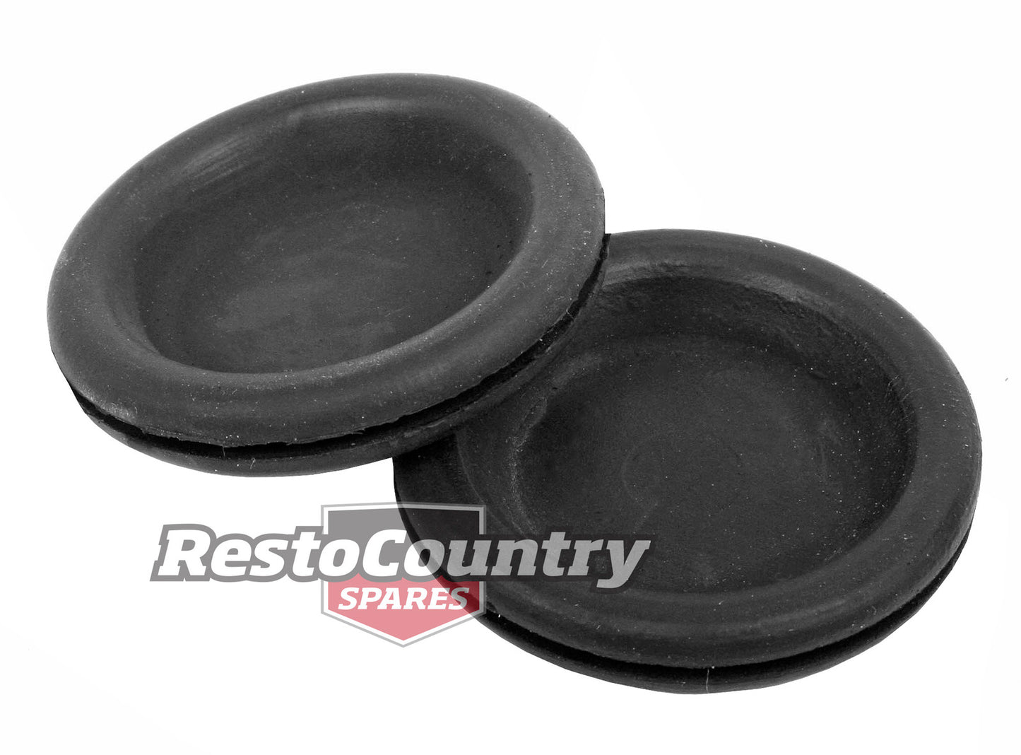 Holden Ford Valiant Grommet Blind PAIR 44.5mm X 38.1mm rubber seal plug stop - GP1004