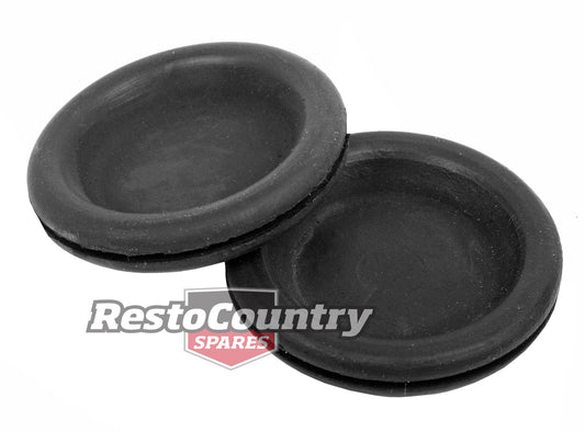 Holden Ford Valiant Grommet Blind PAIR 44.5mm X 38.1mm rubber seal plug stop - GP1004