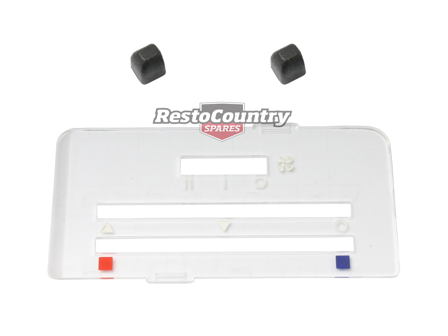 Holden Heater Facia +Control Knob Set HJ HX HZ WB Commercial Except Forced Air - H1082K