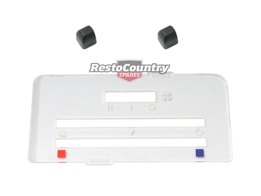 Holden Heater Facia +Control Knob Set HJ HX HZ WB Commercial Except Forced Air - H1082K