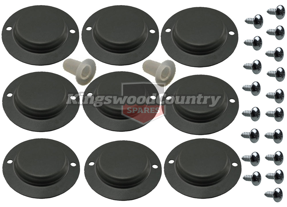 Holden Floor Pan Plug Plate Set x9 Torana LH LX UC Blanking cover - H1189E