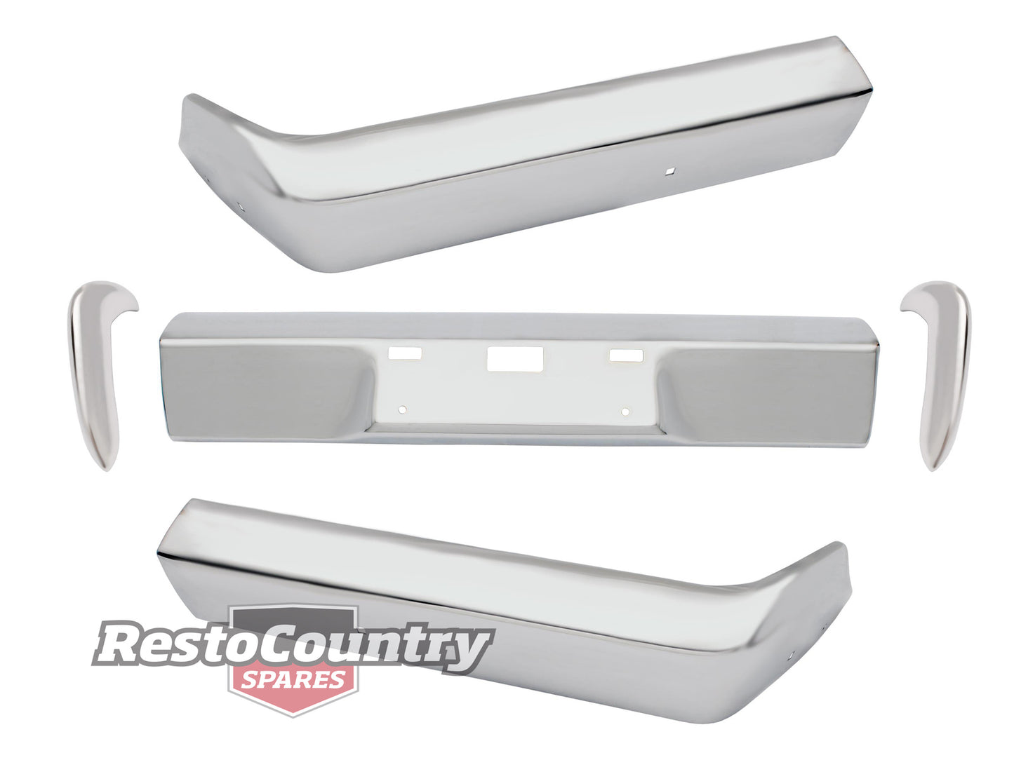 Holden Front Bumper Bar + Overriders Kit EJ EH 5pce NEW Triple Chrome Plated - H1285