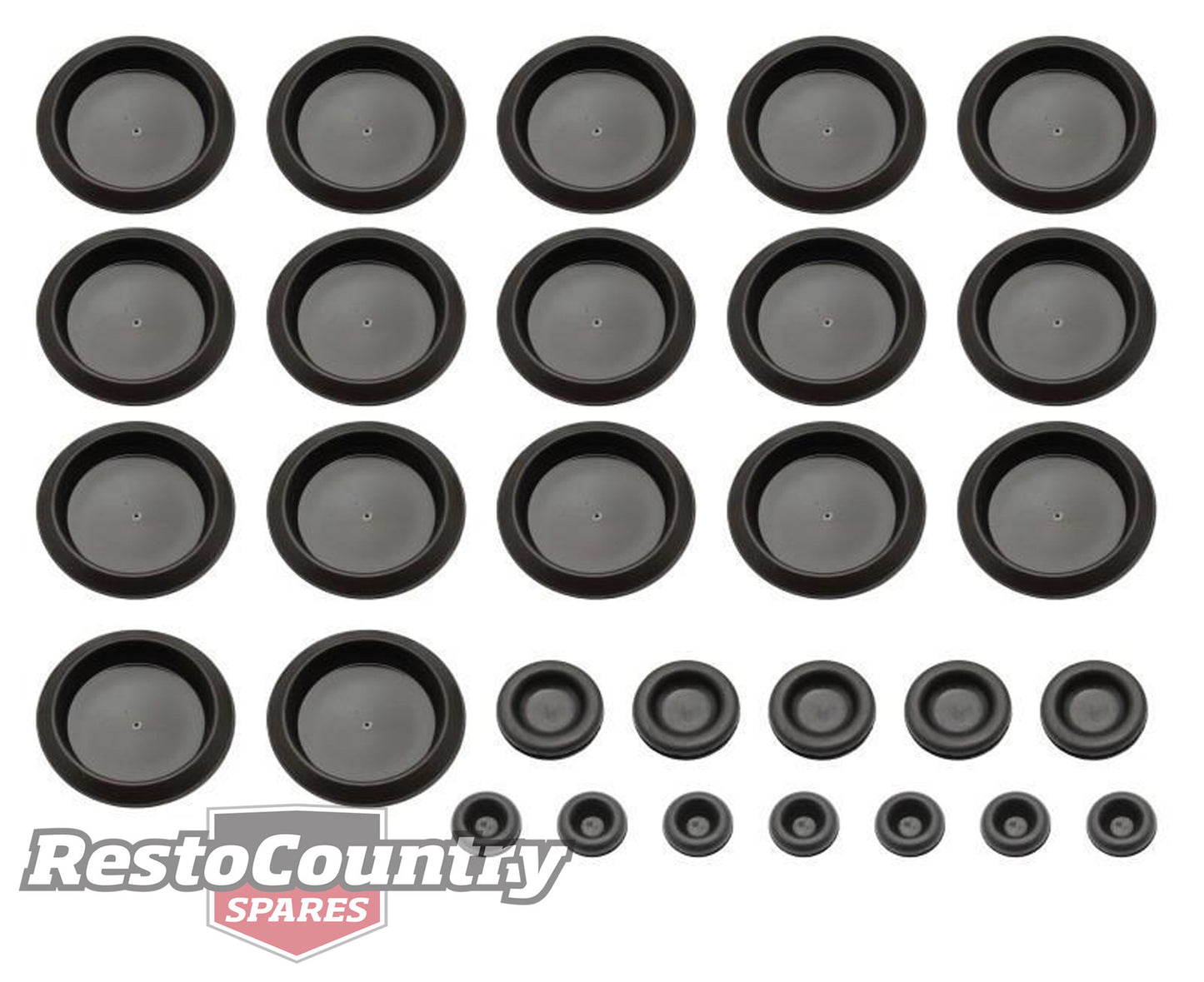 Holden Floor Pan Grommet Plug Kit VB VC VH VK VL Sedan 29x Pieces - H1363