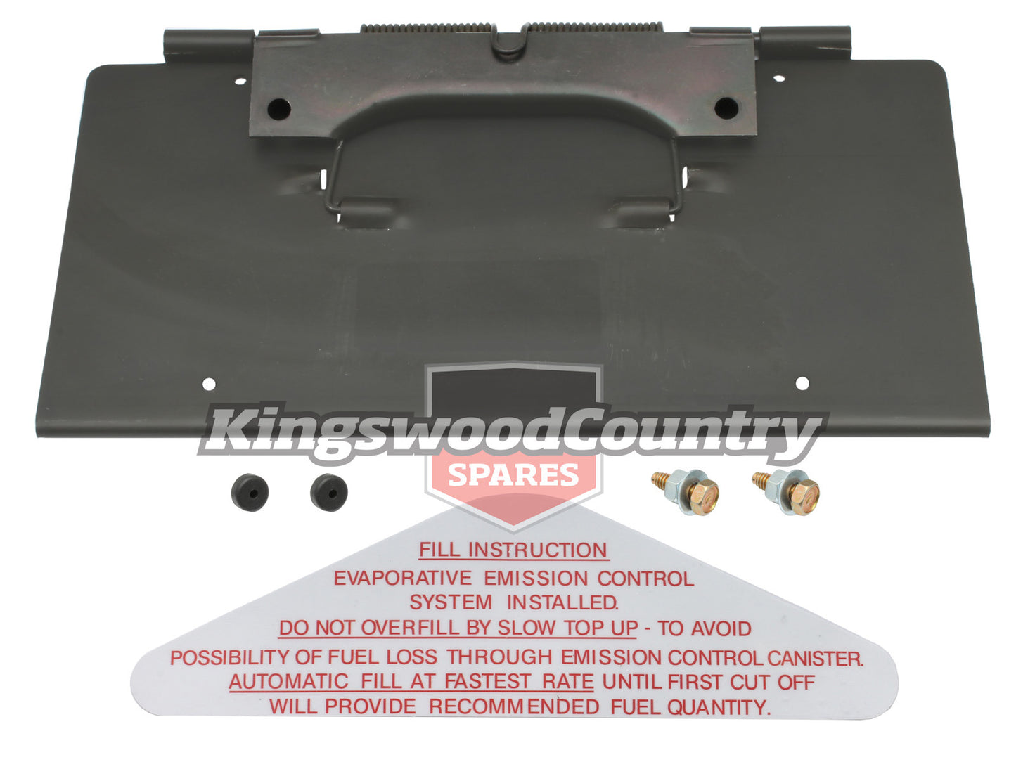 Holden Number Plate & Fuel Filler Door Flap +Decal Kit. HQ HJ HX HZ & LH petrol - H1373