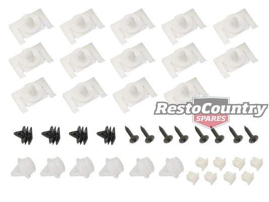 Holden Commodore Sill Moulding Fitting Screw + Clip Kit VE lower door trim - H1380