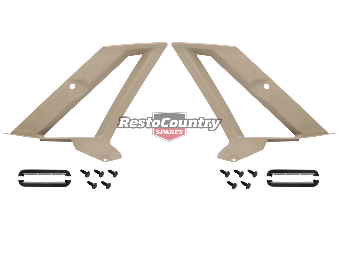 Holden Rear Quarter Window Inner Trim Kit VK VL Sedan - H1485