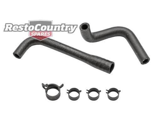 Holden Engine Breather Hose + Clamp Kit VL RB30 3.0 6Cyl Non Turbo rubber - HB1005