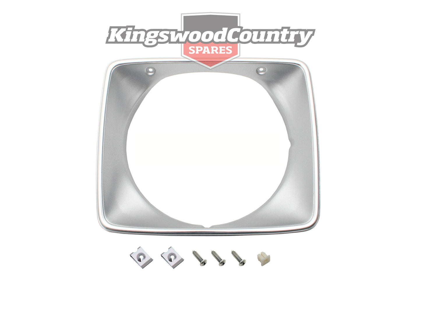 Holden Headlight Surround Rim x1 HJ HX HZ Silver Belmont Kingswood head light - HLR1000D
