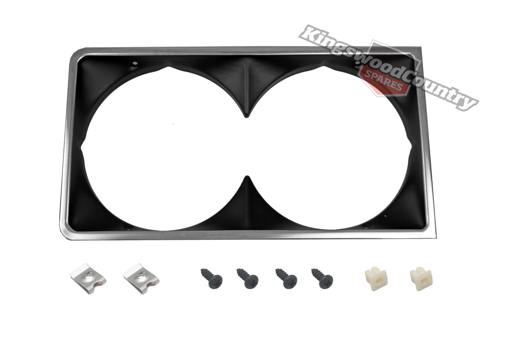 Holden HJ HX HZ Twin Headlight BLACK Surround Rim LE Monaro Premier Statesman x1 - HLR1000E