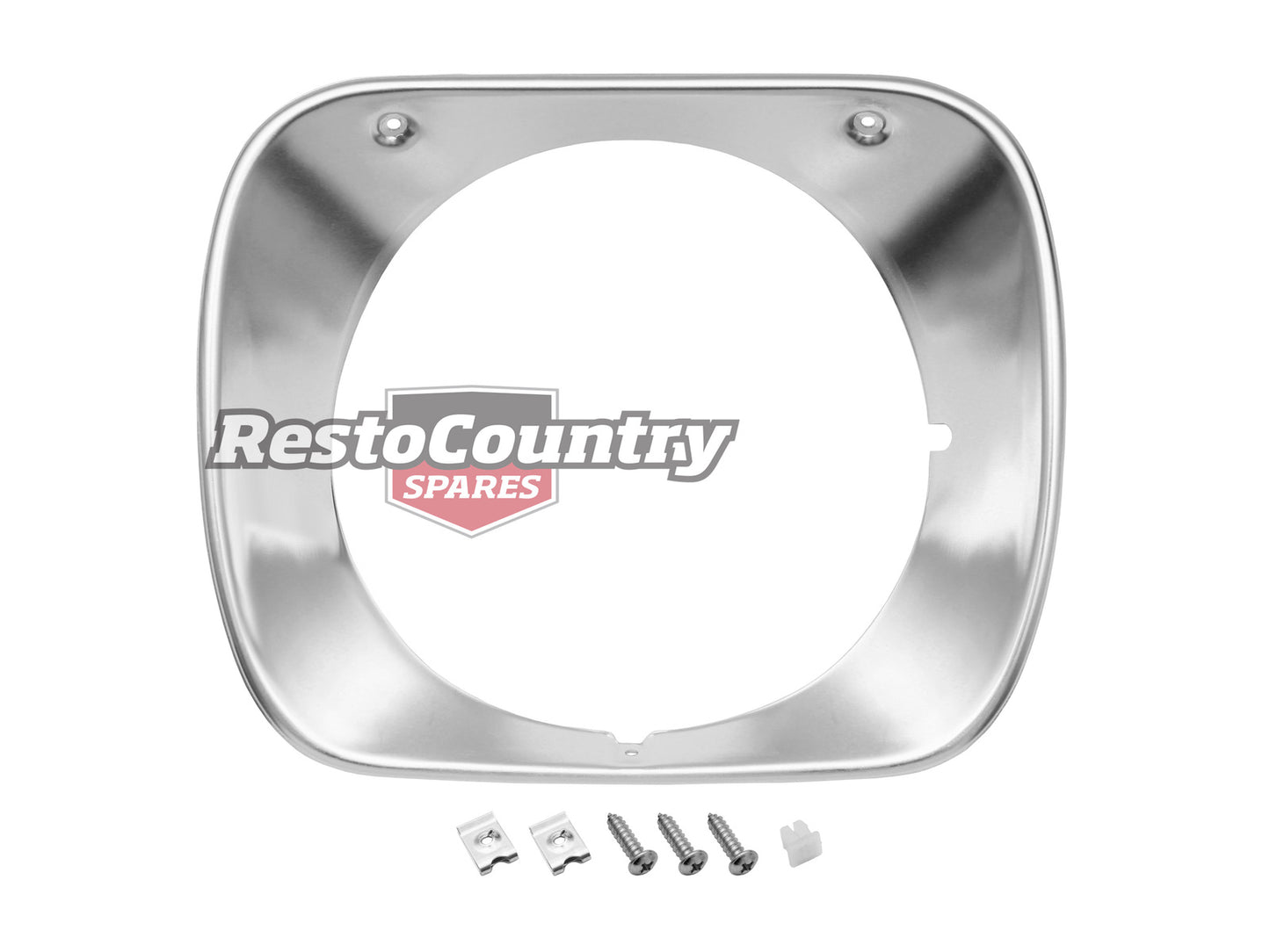 Holden HQ Headlight Surround Rim x1 ANODISED . HQ all. HJ HX HZ 1 Ton light - HLR1008D