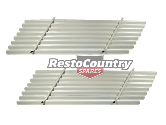 Ford Falcon SIDE Venetian Blind PAIR White XK XL XM XP Wagon 1960 - 66 sun shade - FD0954W