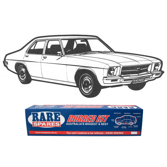 Holden HQ Sedan Complete Body Rubber Kit BLACK Pinchweld - HQ1P
