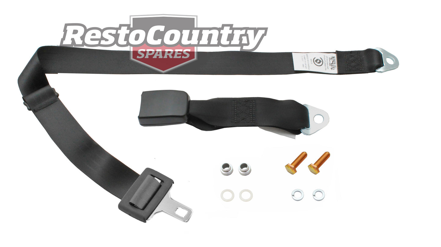 Holden Commodore / Ford  Rear CENTRE LAP Seat Belt x1 BLACK - K1637