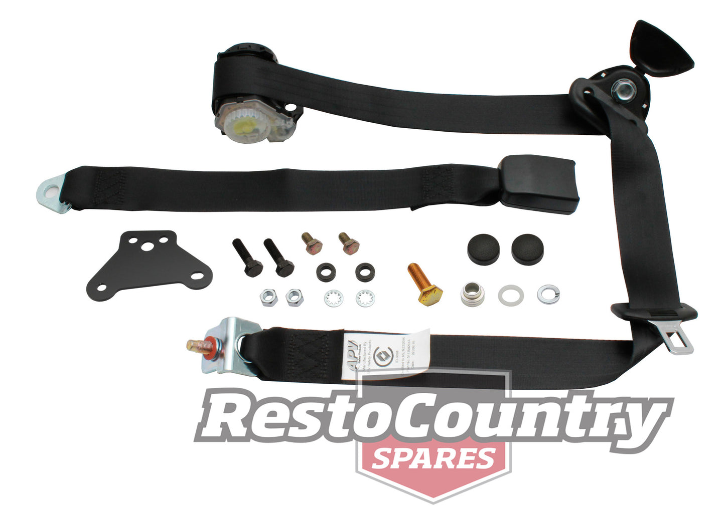 Ford Front RIGHT Inertia Seat Belt Black XE XF Ute Van With Bench Seat ADR - K3590