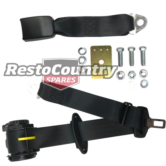 Holden Commodore Rear Inertia Reel Seat Belt x1 Black VB VC VH Sedan ADR - K5186