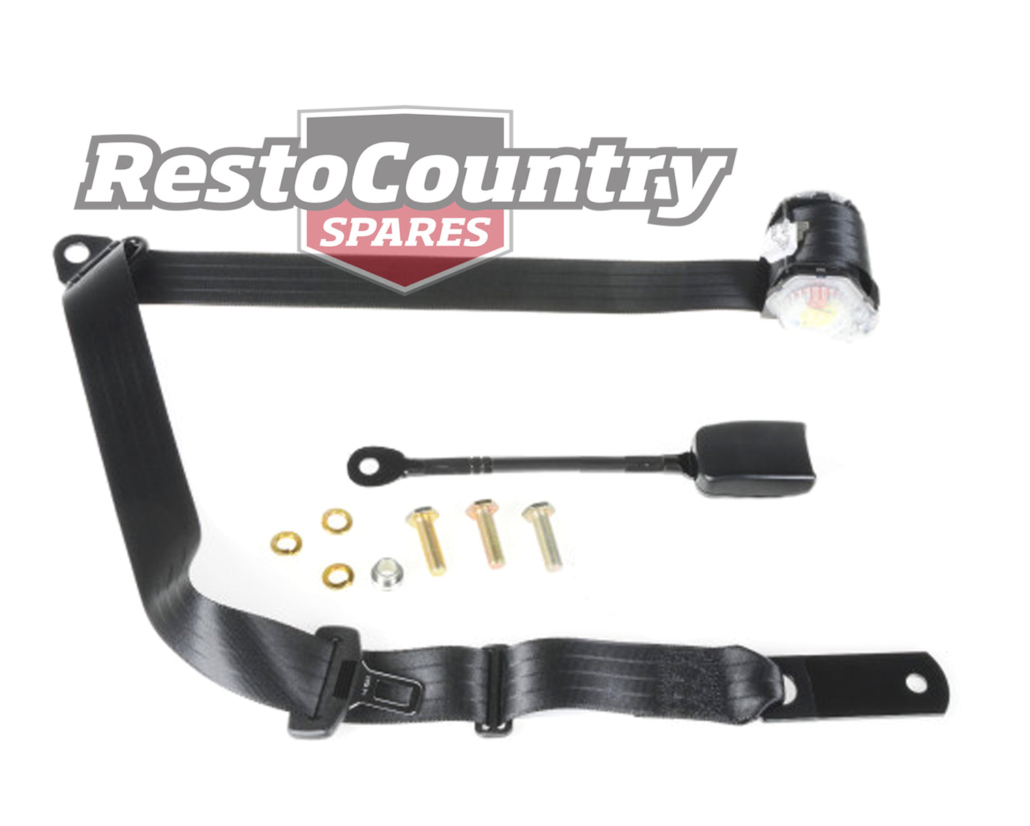 Front Inertia Reel Seat Belt 90/90 Pillar Mount LEFT 250mm FLOOR Buckle K6245 - K6245