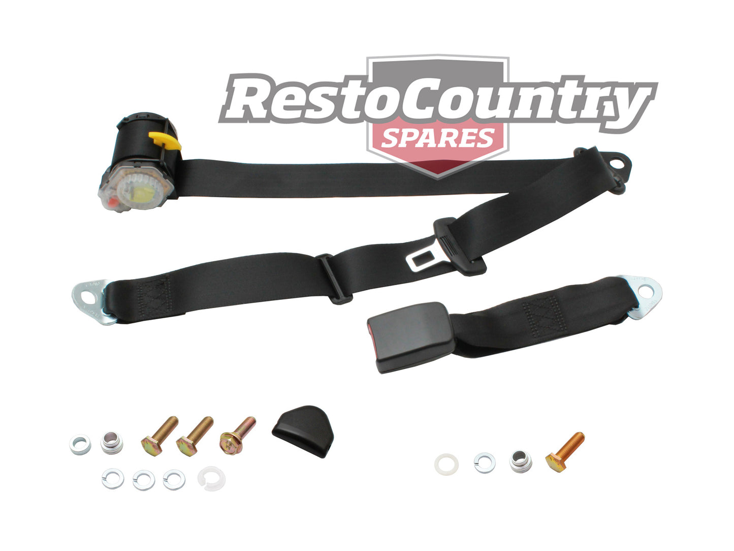 Holden Commodore Rear RIGHT  Inertia Reel Seat Belt x1 Black VK VL Sedan Wagon - K7148