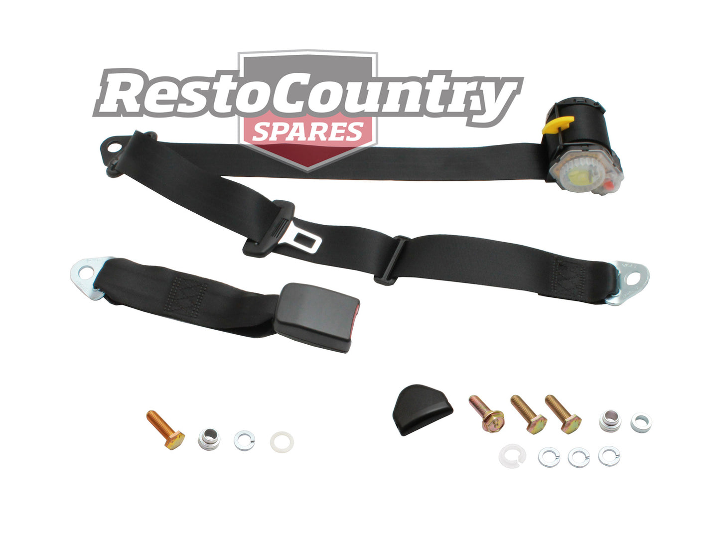Holden Commodore Rear LEFT Inertia Reel Seat Belt x1 Black VK VL Sedan Wagon - K7149