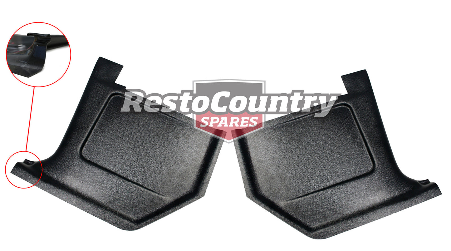 Ford Kick Panel Pair LEFT + RIGHT Black XW XY Falcon ZC ZD Fairlane trim floor - KP2001