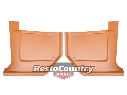 Ford Kick Panel Pair XW XY Falcon ZC ZD Fairlane Saddle Colour trim floor - KP2001S