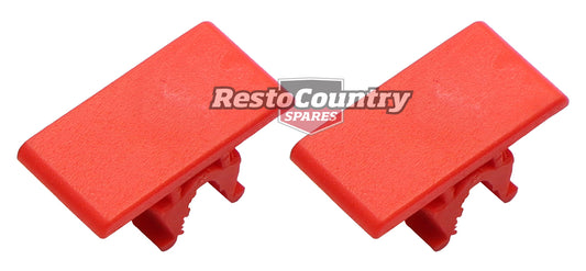 Holden Commodore Door Lock Button Retainer PAIR Orange VN VQ VG VP VR VS - LBR1