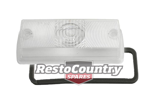 Holden Torana CLEAR Front LEFT Indicator Lens + Gasket LC LJ turn - LFT1023