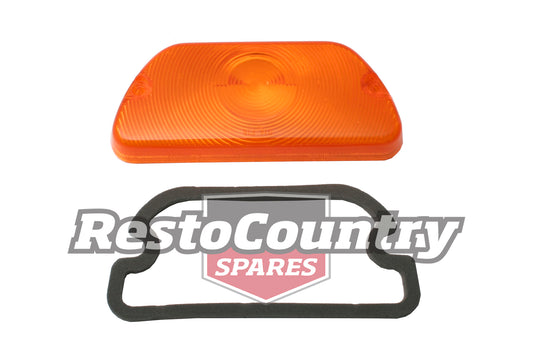 Holden Front Indicator Lens + Gasket Amber Torana LH LX Left or Right x1 - LFT1028