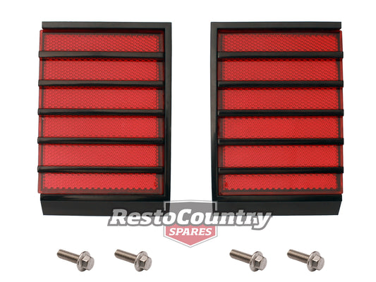 Holden VH Commodore Tail Light Extensions LEFT + RIGHT SL/E lens reflector light - LRS1083