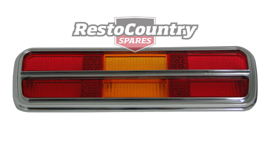 Ford Falcon Taillight + Indicator Lens with CHROME Surround XB Coupe - LRS2022A