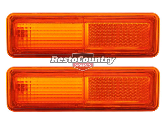 Ford Falcon Side Indicator Lens PAIR with Gaskets XC All. Fender Guard - LSM2001