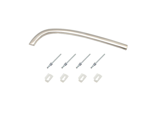 Holden Guard Front Eyebrow Moulding LEFT + Clips HK HT HG chrome trim fender - M1011L