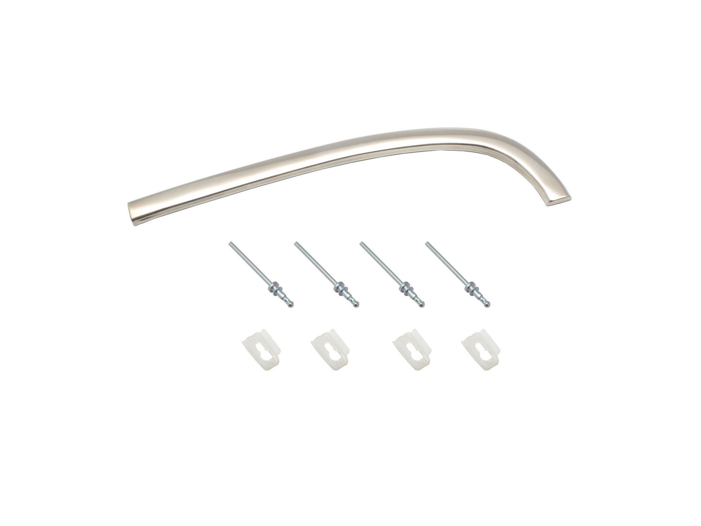 Holden Guard Front Eyebrow Moulding RIGHT + Clips HK HT HG chrome trim fender - M1011R