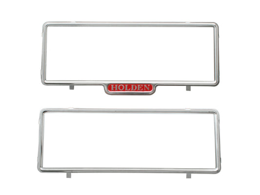 HOLDEN Number Plate Frames -in Capitals- HQ HJ HX HZ WB Torana LC LJ LH LX UC - M37843