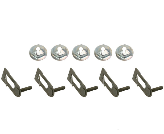 Holden Moulding Clip Set x5 Metal With Nuts HK HT HG trim  mould - MB0004