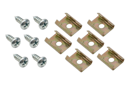Holden Moulding /Trim Clip Metal Push On or Snap Over Type +Screws 12pcs GOLD - MB0006