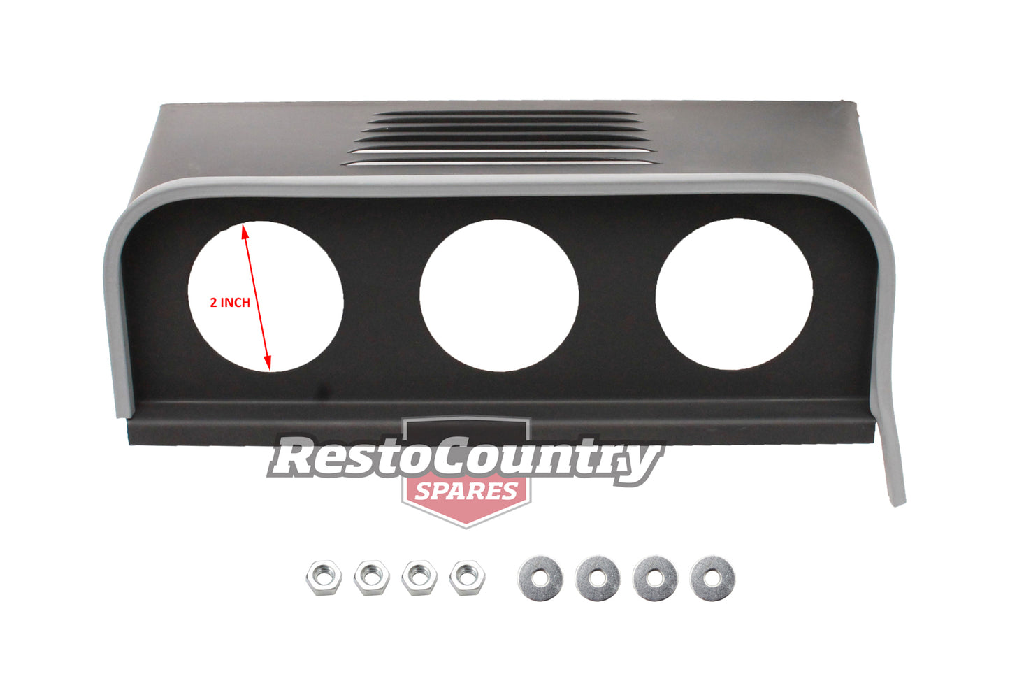 "Holden Dash Gauge Pod 3x Hole (2") Louvered + Fitting Kit EJ EH Covers Speaker - MP1-3L"