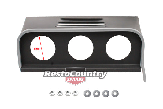 "Holden Dash Gauge Pod 3x Hole (2") Louvered + Fitting Kit EJ EH Covers Speaker - MP1-3L"