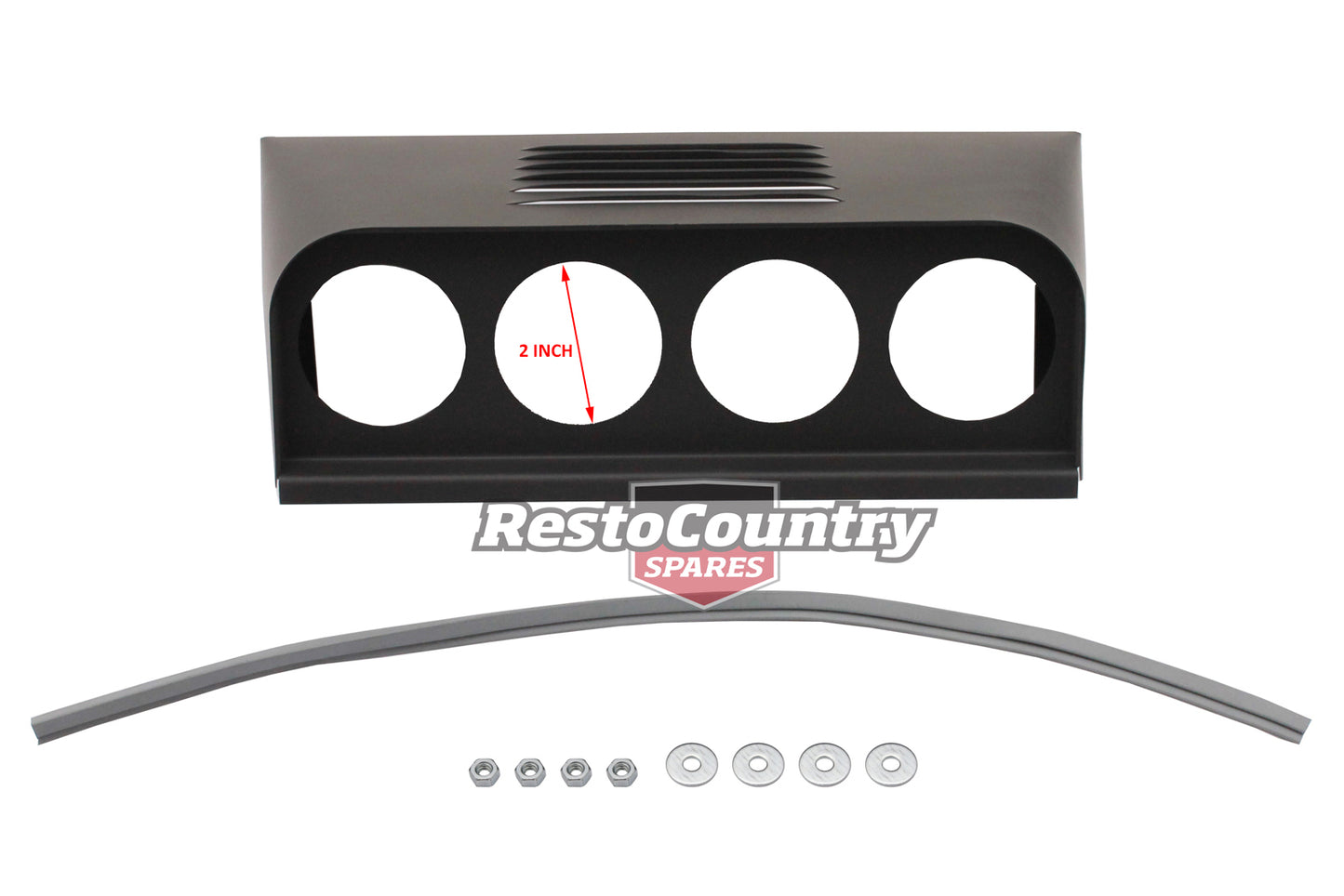 "Holden Dash Gauge Pod 4x Hole (2") Louvered + Fitting Kit EJ EH Covers Speaker - MP1-4L"
