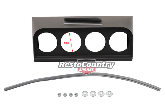 "Holden Dash Gauge Pod 4x Hole (2") Louvered + Fitting Kit EJ EH Covers Speaker - MP1-4L"