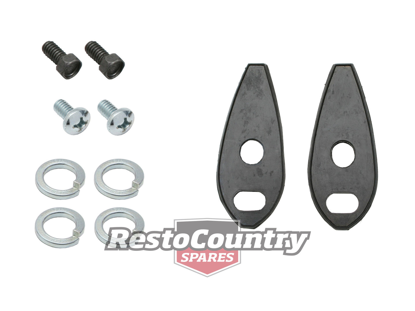 Holden Door Mirror Pad Gasket + Mounting Kit x2 HK HT HG Left + Right - MP1000